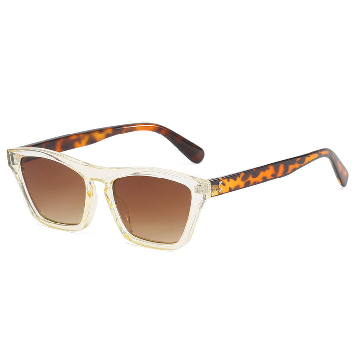 Dame chic solbriller i trendy geometrisk design Luvikno