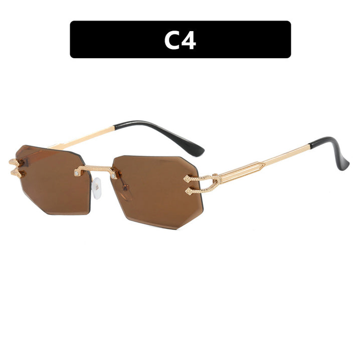 Damer geometrisk mote-solbrille Luvikno