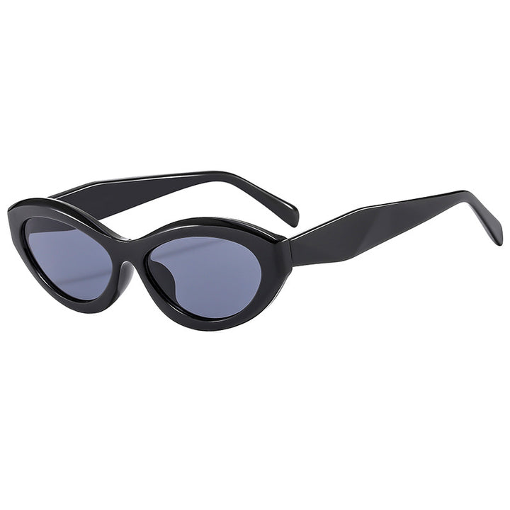 Dame Elegant Cat-Eye Solbrille med beskyttende UV-filter Luvikno