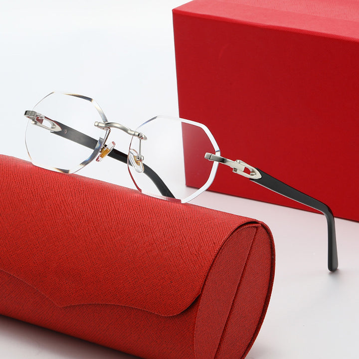 Damer elegant Korreksjonsbrille med moderne åttkantet ramme Luvikno