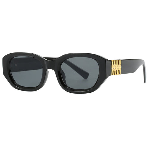 Dame moteriktig solbrille med unikt, geometrisk design og elegante aksenter Luvikno