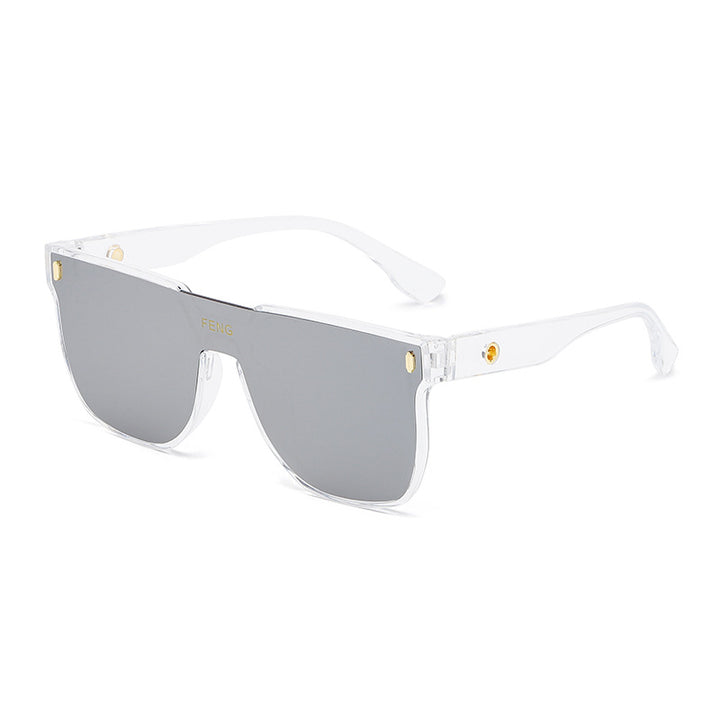 Damen moteriktig solbrille i trendy, geometrisk design Luvikno