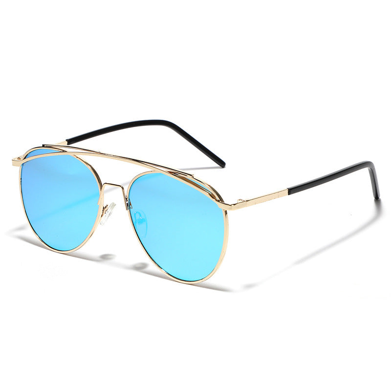 Dame Aviator Solbriller med elegant metallramme Luvikno