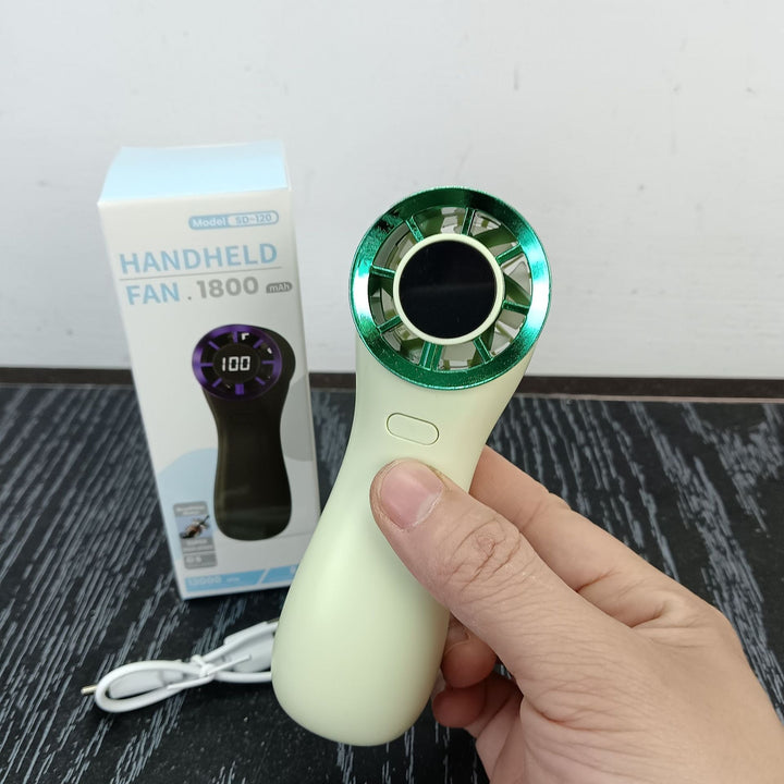 Unisex Håndheld bærbar blæser med digital hastighedsdisplay Luvikno