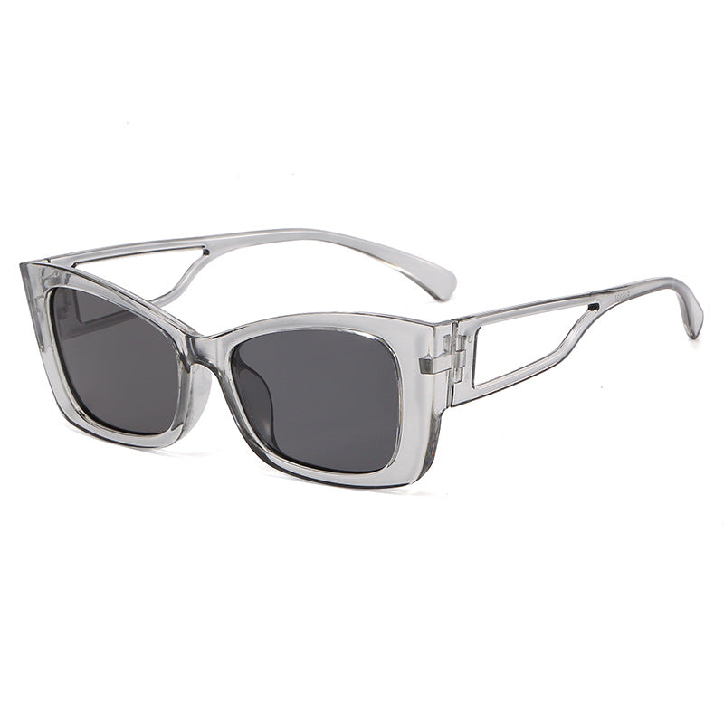 Damer trendy geometrisk solbrille med firkantet ramme Luvikno