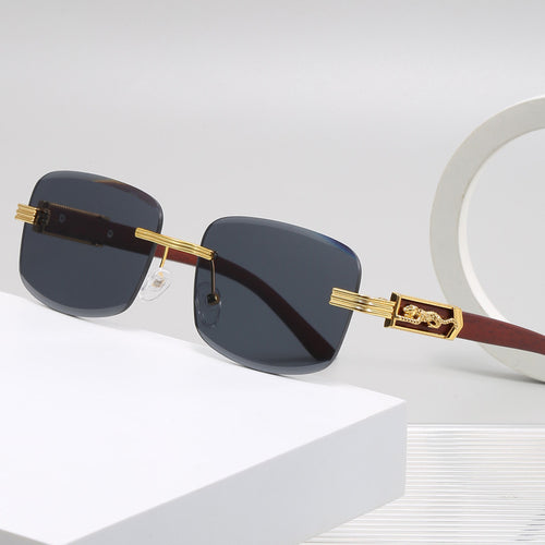 Dame designer solbrille med luksuriøse accenter Luvikno