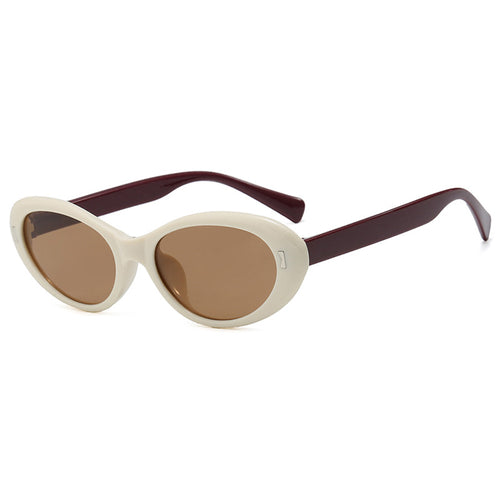 Dame Cat-Eye solbriller med beskyttende UV-filter og stilfull ramme Luvikno