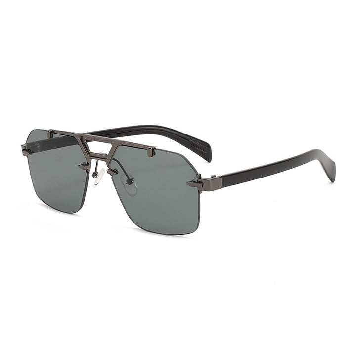 Dame Designer-solbrille med iøynefallende geometrisk form Luvikno
