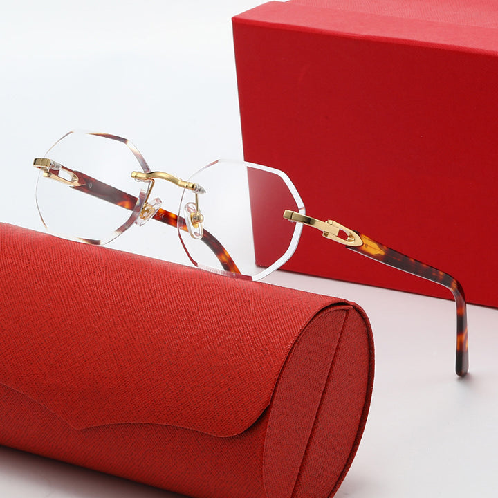 Damer elegant Korreksjonsbrille med moderne åttkantet ramme Luvikno