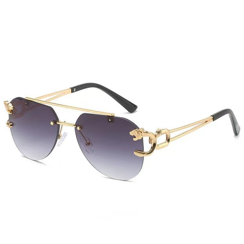 Dame Designer solbrille med unikt dyreakcent Luvikno