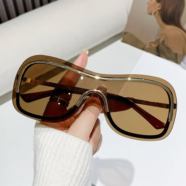 Dame Oversized Fashion Solbriller Luvikno