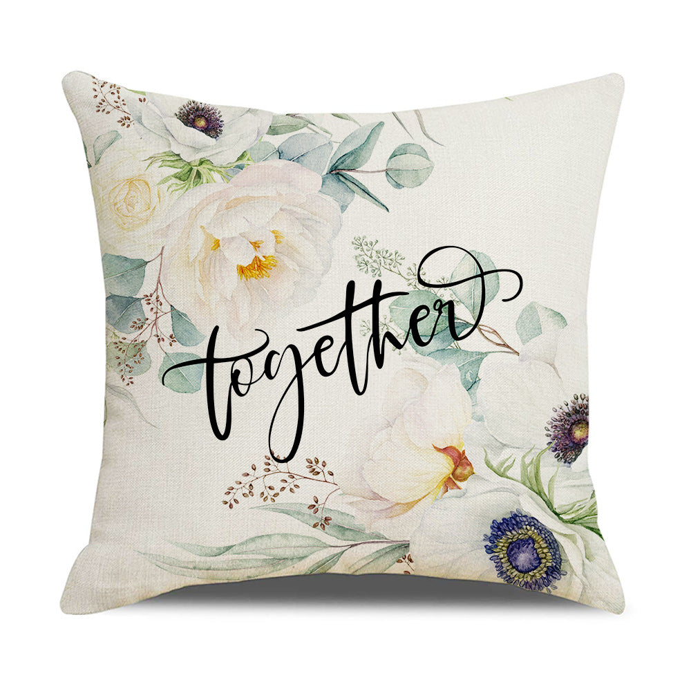 Kvinnelig Elegant Putetrekk med Blomsterdesign Luvikno