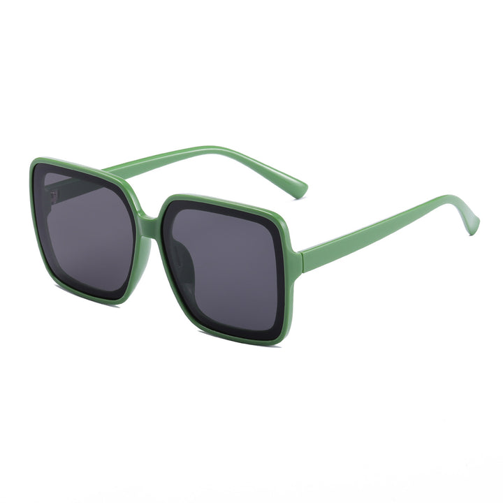 Dame firkantet solbrille med stilfull ramme og UV-beskyttelse Luvikno