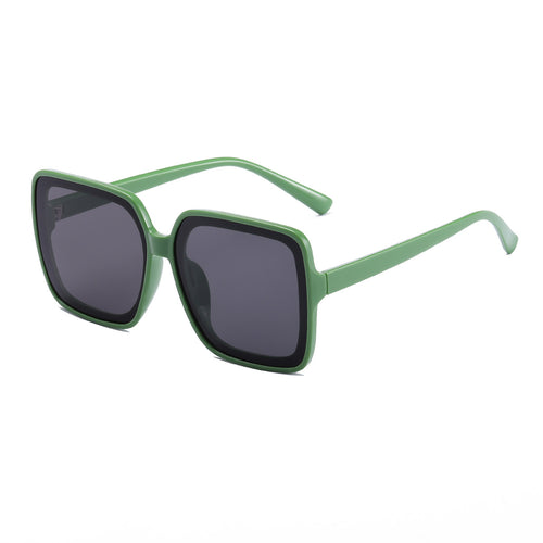 Dame firkantet solbrille med stilfull ramme og UV-beskyttelse Luvikno