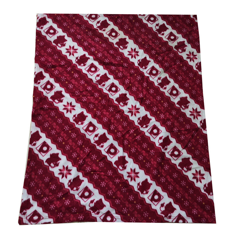 Dame Fleece-teppe med fint juledesign Luvikno