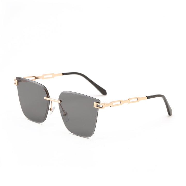 Dame moterøkt solbrille med filigranramme og UV-beskyttelse Luvikno