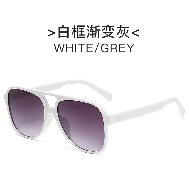 Dame elegant solbrille med høyverdig geometrisk design Luvikno