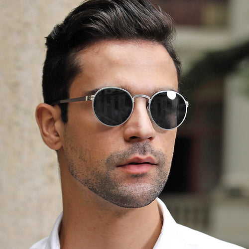 Dame elegant rund solbrille med UV-beskyttelse Luvikno