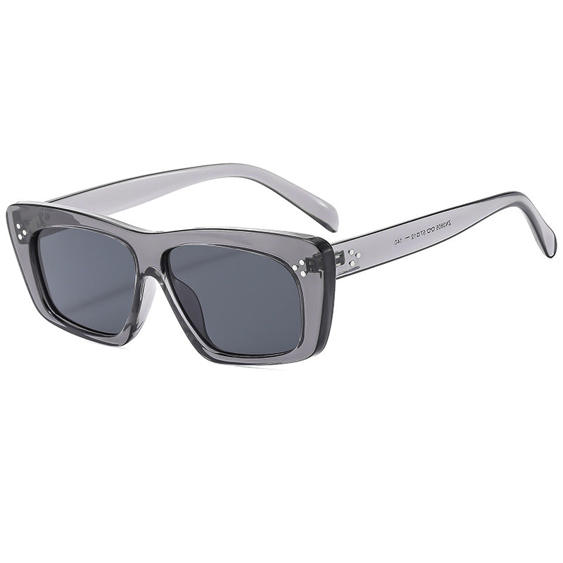 Dame kvadratisk solbrille med moderne design og polariserende linser Luvikno