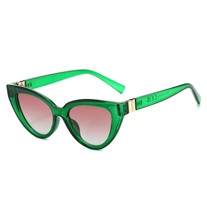 Dame Cat-Eye solbrille med høyverdig UV-beskyttelse og luksuriøs design Luvikno