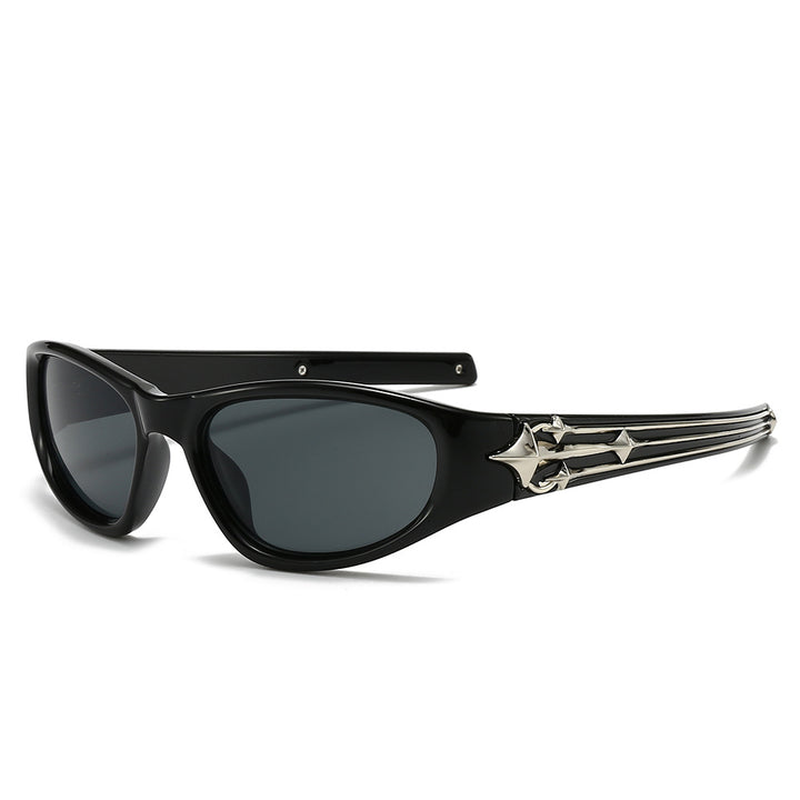 Dame Sporty solbrille i moderne design med stilfull metallramme Luvikno