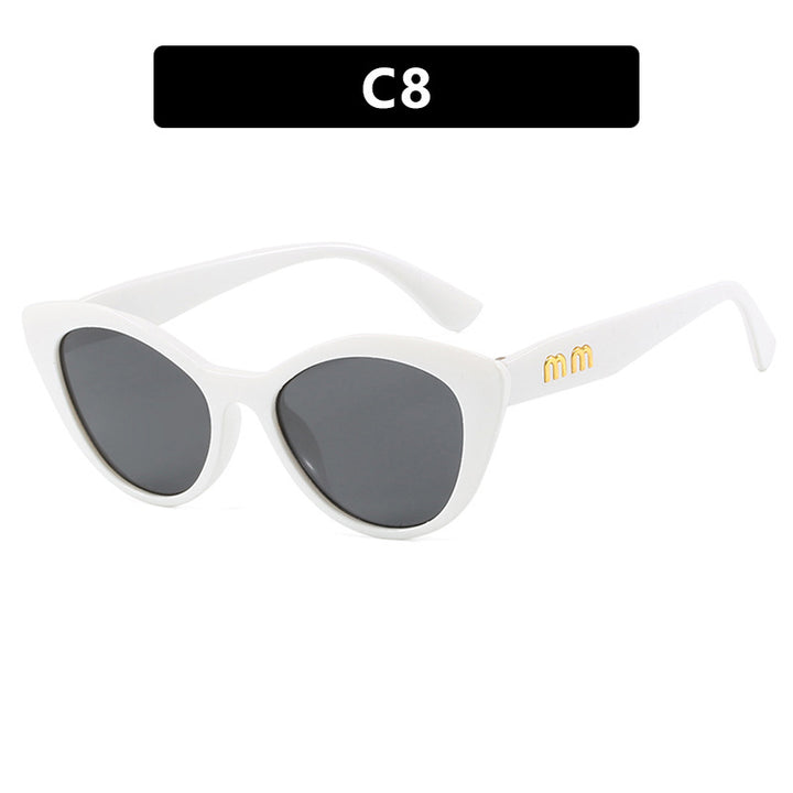 Damer eksentriske Cat-Eye solbriller med beskyttende UV-filter Luvikno