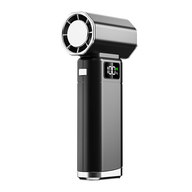Unisex bærbar høytytende vifte med LED-skjerm og USB-ladingsfunksjon Luvikno