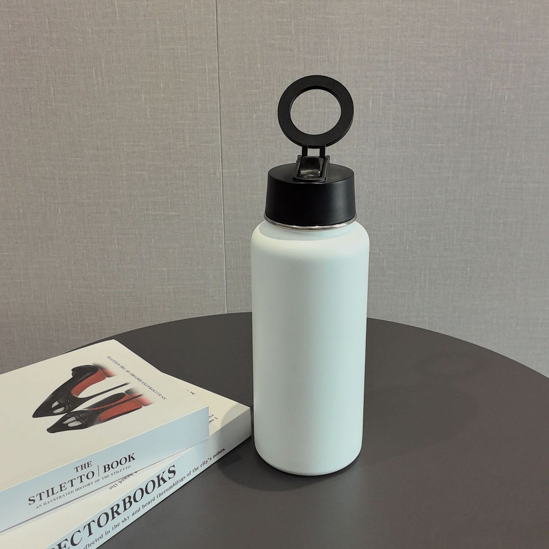Unisex Sporty Stainless Steel Water Bottle Luvikno