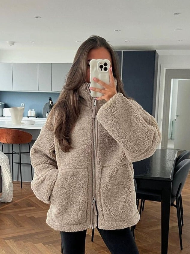 Luvik | Damer Oversized Fleecejakke