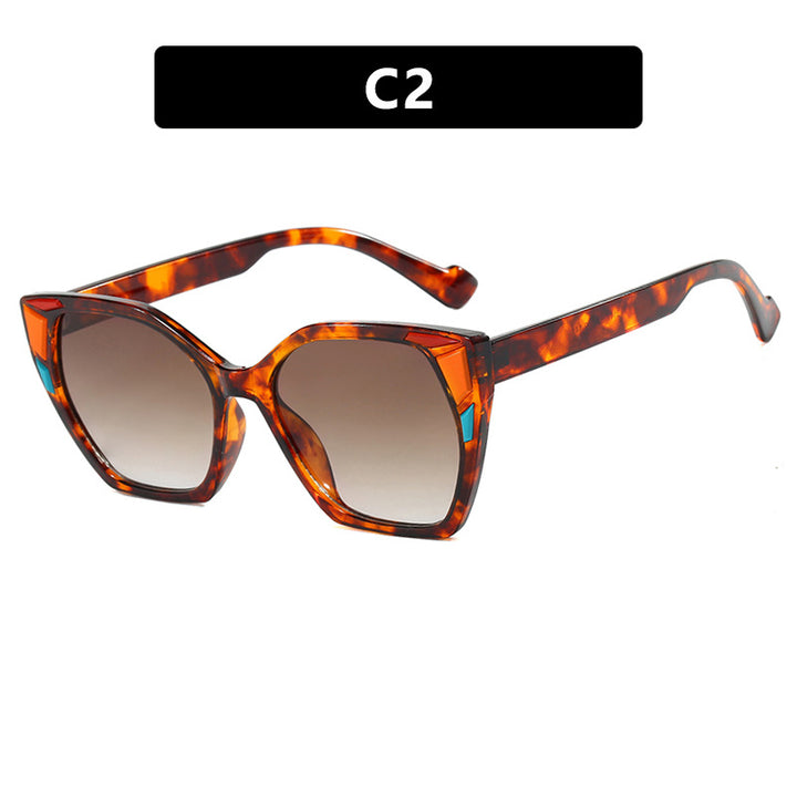 Dame moteriktig geometrisk designerbrille Luvikno
