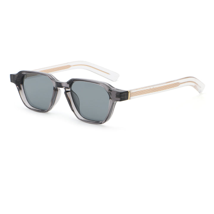 Dame solbrille i spesielt design med kantede glass Luvikno