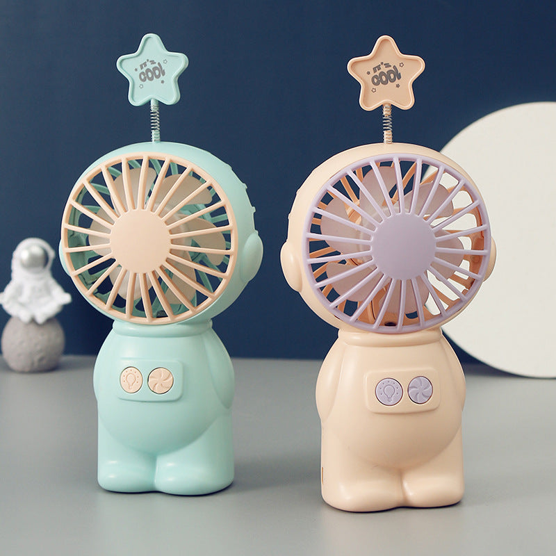 Unisex Bærbar Mini-vifte i lekent figurdesign Luvikno