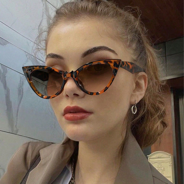 Dame Modische Katzenaugen Solbrille Luvikno