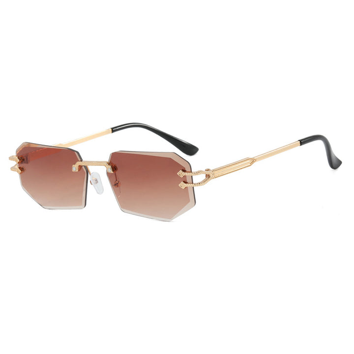 Damer geometrisk mote-solbrille Luvikno