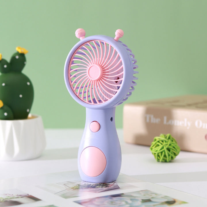 Unisex Mini Snegleformet USB Oppladbar Skrivevifte Luvikno