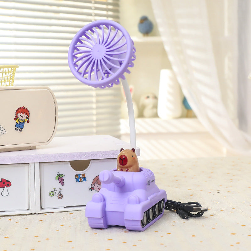 Dame Kreativ Mini-Ventilator i Panzerdesign Luvikno