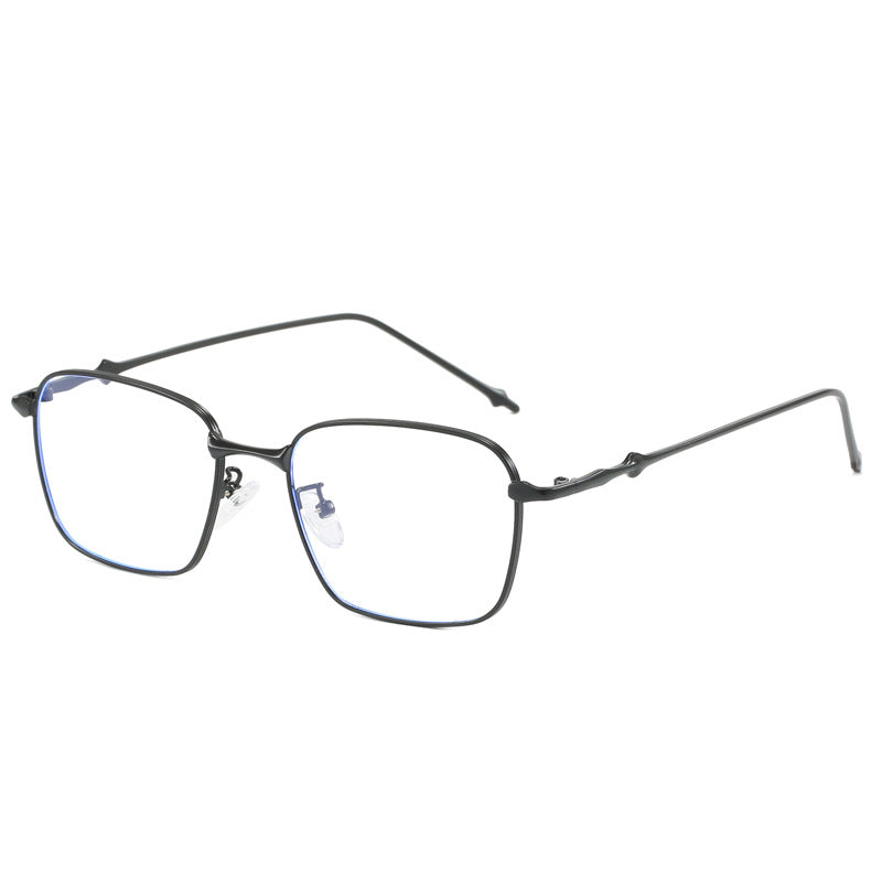 Dame elegant firkantet solbrille med høykvalitets metallramme Luvikno