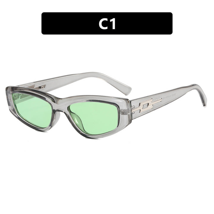 Dame moteriktig solbrille i trendig kattøye-design Luvikno