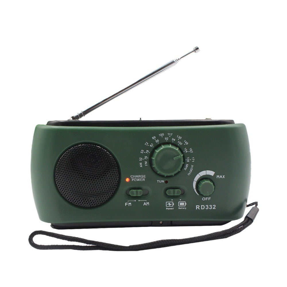 Luvikno | Bærbar nødradio med AM/FM/NOAA, USB-lader, LED-lommelykt, vanntett for camping og utendørsaktiviteter