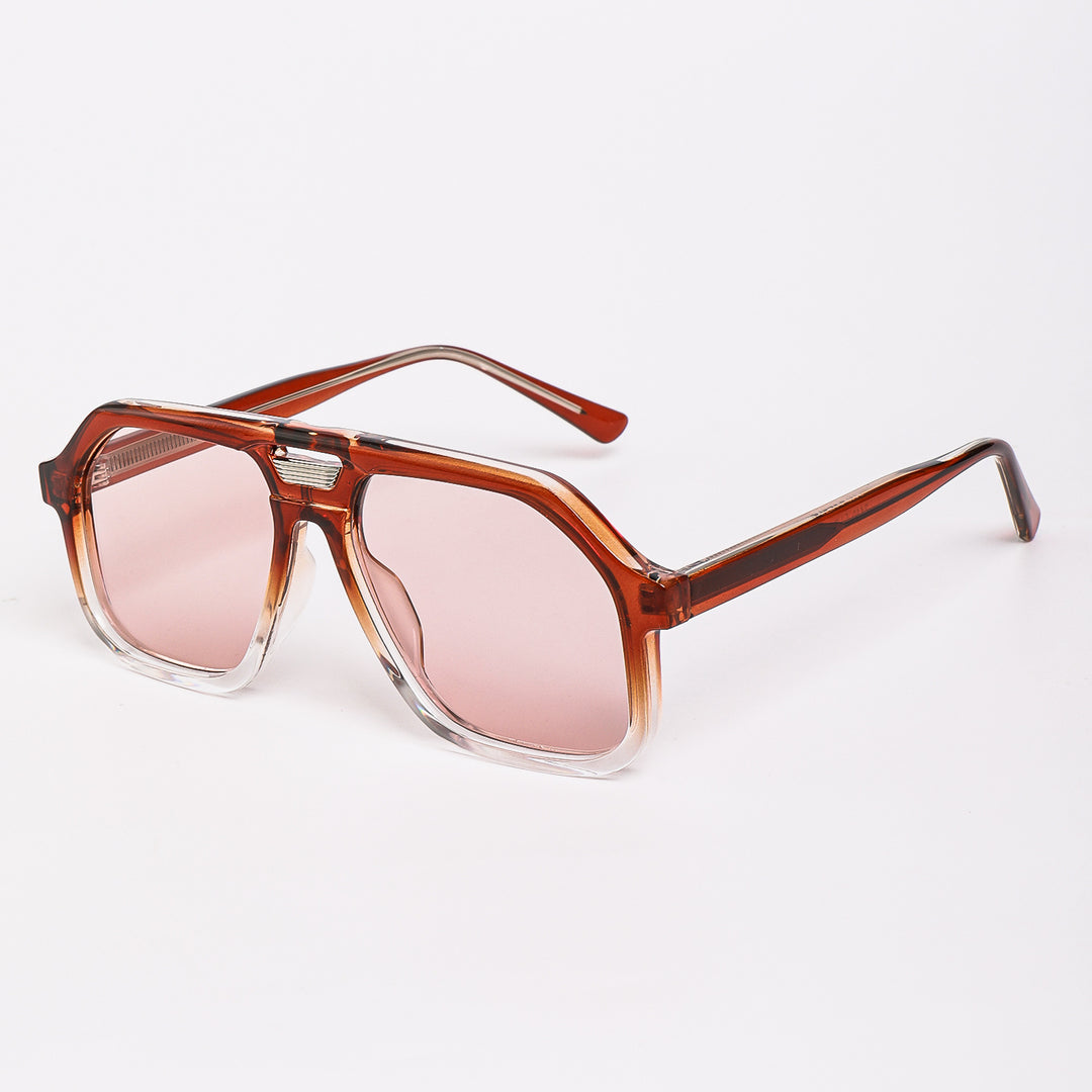 Damene moteriktig solbrille i unikt, geometrisk design Luvikno