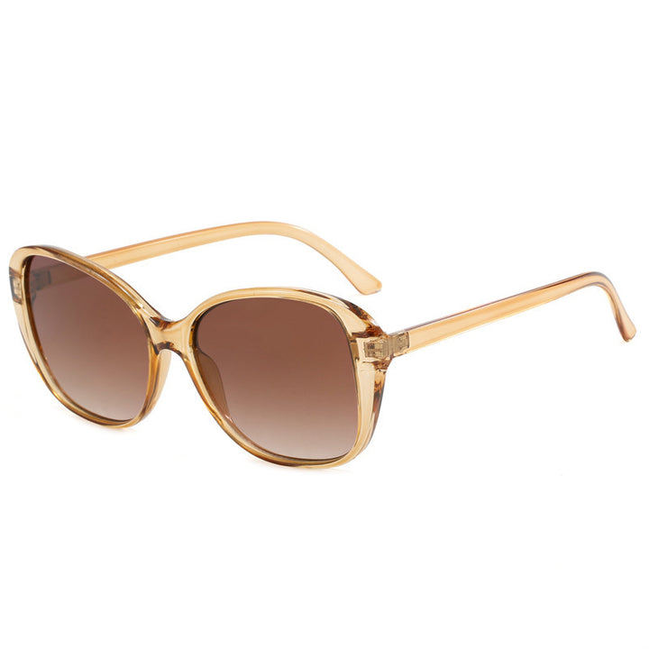 Dame Vintage solbrille med unik, bred ramme Luvikno
