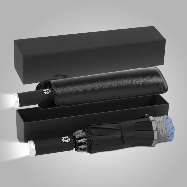 Dame elegant paraply med LED-lys Luvikno