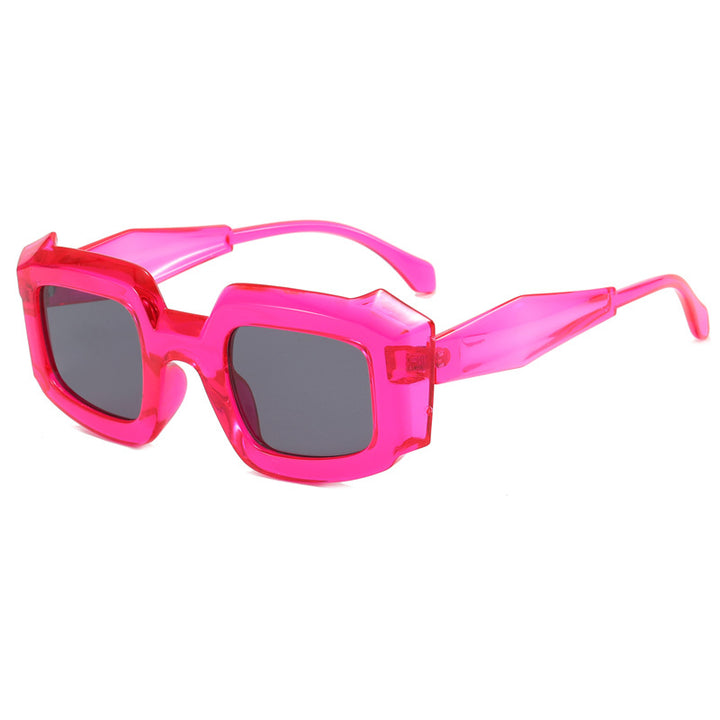 Dame trendy geometriske solbriller Luvikno