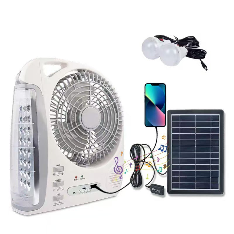 Kvinne Multifunksjonell Solfanger med Integrert LED-belysning Skanto