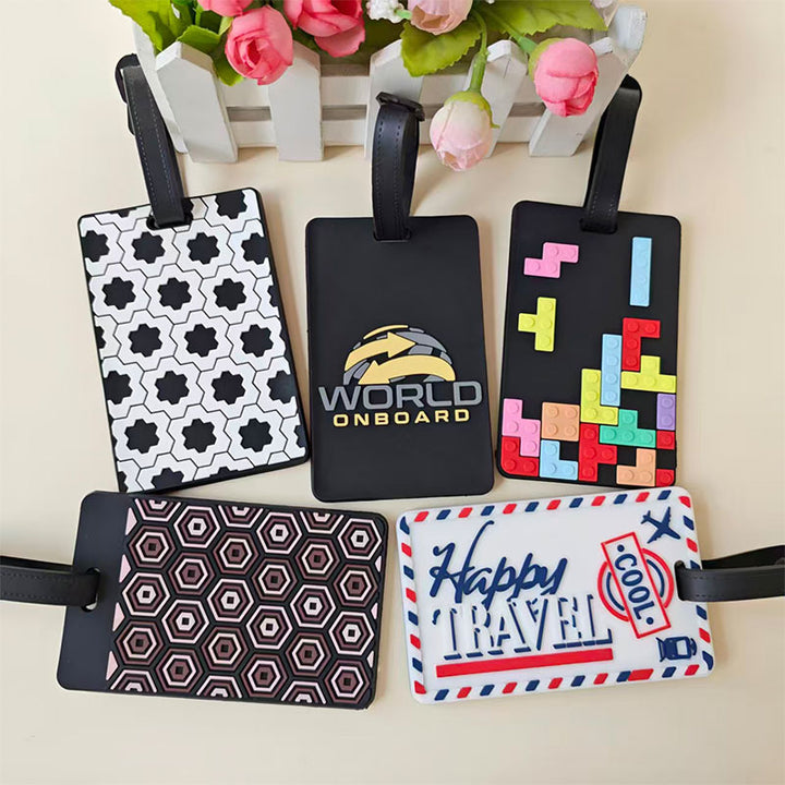 Unisex Bagasjetag i kreativt Tetris-design Luvikno