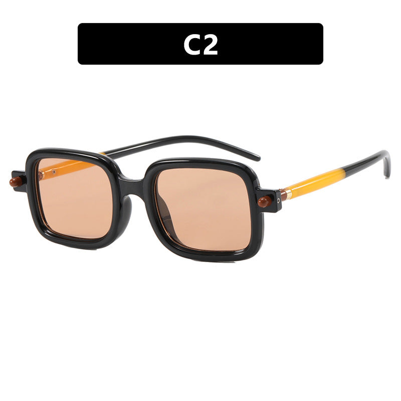 Dame firkantet solbrille med trendy ramme og komfortabel passform Luvikno