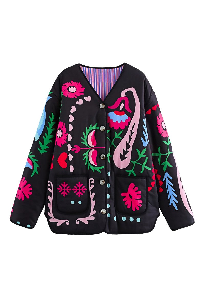 Luvik | Kukallinen painatus taskupaita