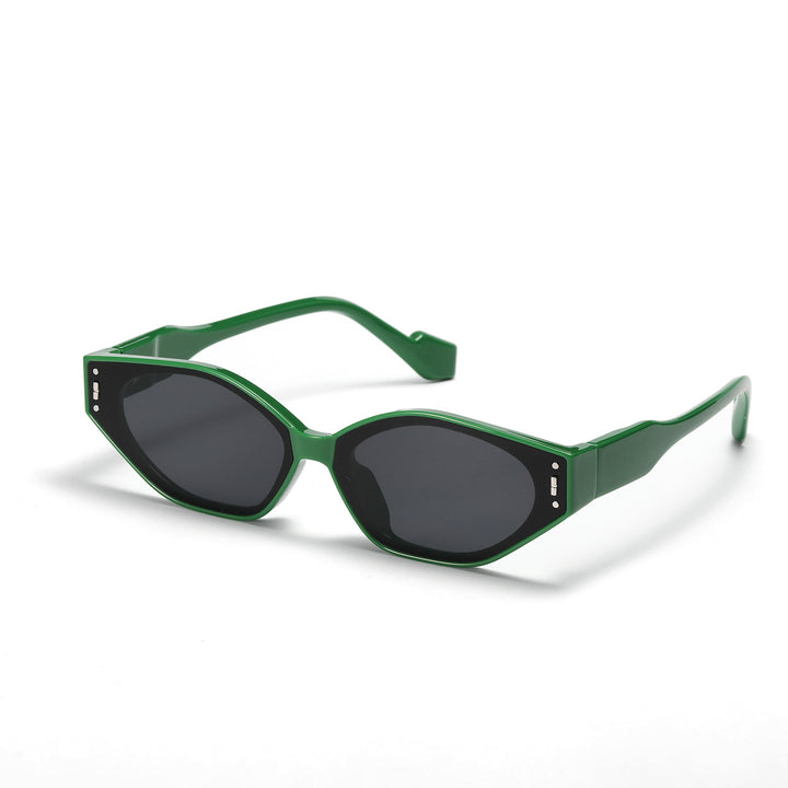 Dame geometrisk solbrille i futuristisk design Luvikno