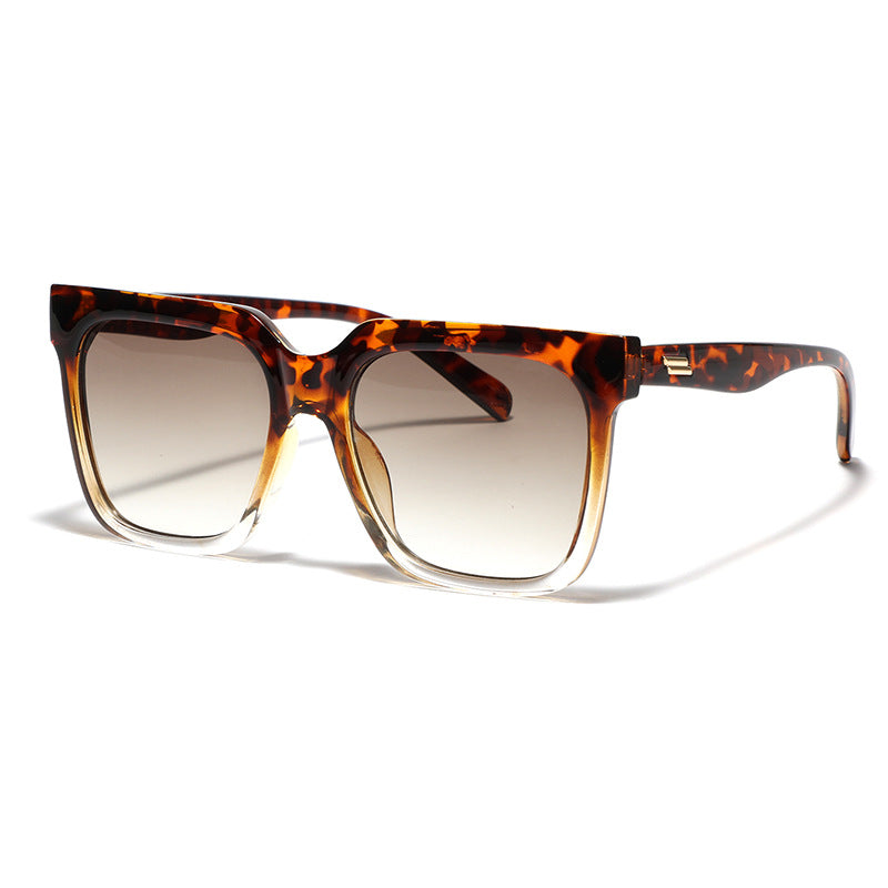 Dame firkantet solbrille med elegant skjoldpadde-design Luvikno