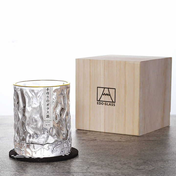 Japanske Edo Kiriko Glacier Whisky Glasser | Luvikno